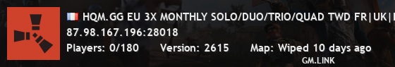 HQM.GG EU 3X MONTHLY SOLO/DUO/TRIO/QUAD TWD FR|UK|BIG MAP|4500