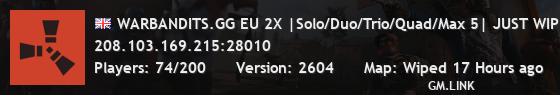 WARBANDITS.GG EU 2X |Solo/Duo/Trio/Quad/Max 5| JUST WIPED