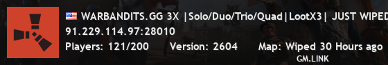 WARBANDITS.GG 3X |Solo/Duo/Trio/Quad|LootX3| JUST WIPED