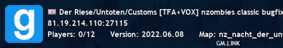 Der Riese/Untoten/Customs [TFA+VOX] nzombies classic bugfixed