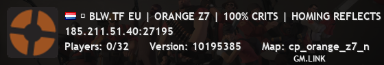█ BLW.TF EU | ORANGE Z7 | 100% CRITS | HOMING REFLECTS █