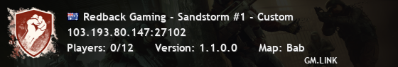 Redback Gaming - Sandstorm #1 - Custom
