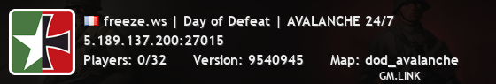 freeze.ws | Day of Defeat | AVALANCHE 24/7