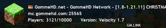 GommeHD.net - GommeHD Network - [1.8-1.21.11] CHRISTMAS EVENT + TTT UPDATE