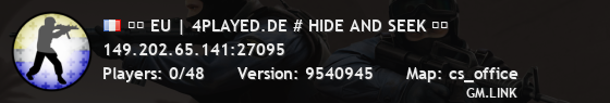❱❱ EU | 4PLAYED.DE # HIDE AND SEEK ❰❰