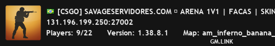 [CSGO] SAVAGESERVIDORES.COM ➔ ARENA 1V1 | FACAS | SKINS | LUV