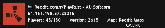 Reddit.com/r/PlayRust - AU Softcore