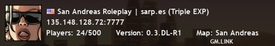 San Andreas Roleplay | sarp.es (Triple EXP)
