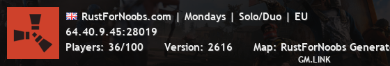 RustForNoobs.com | Mondays | Solo/Duo | EU