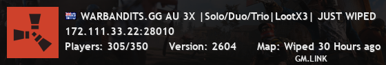 WARBANDITS.GG AU 3X |Solo/Duo/Trio|LootX3| JUST WIPED
