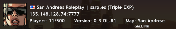 San Andreas Roleplay | sarp.es (Triple EXP)