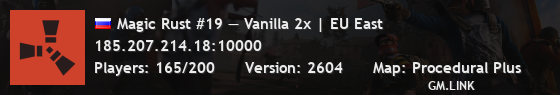 Magic Rust #19 — Vanilla 2x | EU East