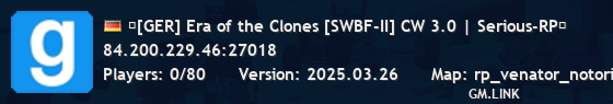 ★[GER] Era of the Clones [SWBF-II] CW 3.0 | Serious-RP★