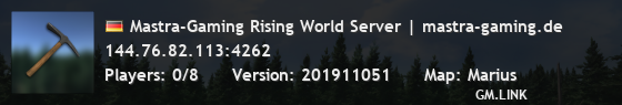 Mastra-Gaming Rising World Server | mastra-gaming.de