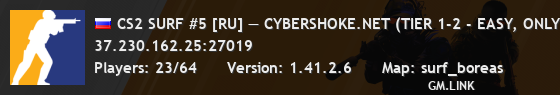 CS2 SURF #5 [RU] — CYBERSHOKE.NET (TIER 1-2 - EASY, ONLY BORE