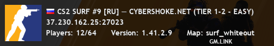 CS2 SURF #9 [RU] — CYBERSHOKE.NET (TIER 1-2 - EASY)