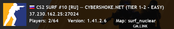 CS2 SURF #10 [RU] — CYBERSHOKE.NET (TIER 1-2 - EASY)