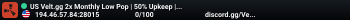 US Velt.gg 2x Monthly Low Pop | 50% Upkeep | No BP Wipes | x2