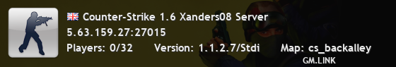 Counter-Strike 1.6 Xanders08 Server