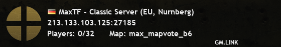 MaxTF - Classic Server (EU, Nurnberg)