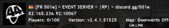 [FR 501e] ★ EVENT SERVER ★ |RP| ⓘ discord.gg/501e