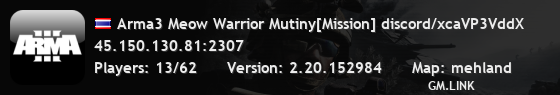 Arma3 Meow Warrior Mutiny[Mission] discord/xcaVP3VddX