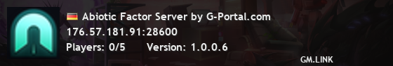 Abiotic Factor Server by G-Portal.com