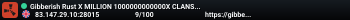 Gibberish Rust X MILLION 1000000000000X CLANS|TELE|SHOP|NoFUEL|