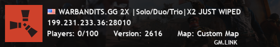 WARBANDITS.GG 2X |Solo/Duo/Trio|X2 JUST WIPED