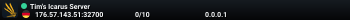 Tim's Icarus Server