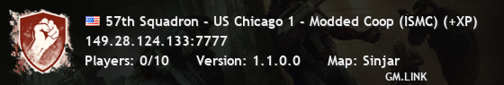 57th Squadron - US Chicago 1 - Modded Coop (ISMC) (+XP)