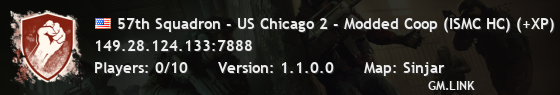 57th Squadron - US Chicago 2 - Modded Coop (ISMC HC) (+XP)