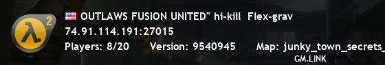 OUTLAWS FUSION UNITED" hi-kill  Flex-grav