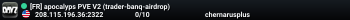 [FR] apocalyps PVE V2 (trader-banq-airdrop)