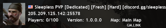 Sleepless PVP [Dedicated] [Fresh] [Hard] [discord.gg/sleepless]