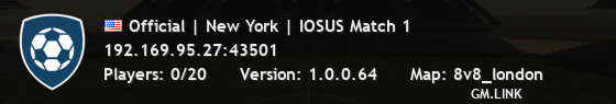 Official | New York | IOSUS Match 1