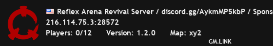 Reflex Arena Revival Server / discord.gg/AykmMP5kbP / Sponsored