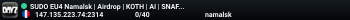 SUDO EU4 Namalsk | Airdrop | KOTH | AI | SNAFU | FOG | DRUGS