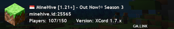 MineHive [1.21+] - Out Now!❤ Season 3