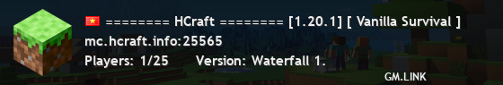======== HCraft ======== [1.20.1] [ Vanilla Survival ]