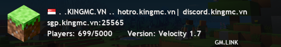 . .KINGMC.VN .. hotro.kingmc.vn| discord.kingmc.vn