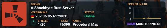 A Shockbyte Rust Server