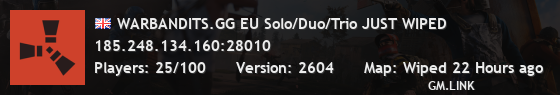 WARBANDITS.GG EU Solo/Duo/Trio JUST WIPED