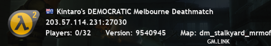 Kintaro's DEMOCRATIC Melbourne Deathmatch