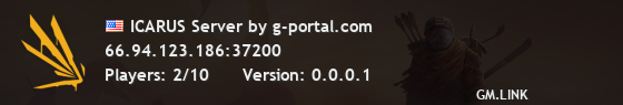 ICARUS Server by g-portal.com