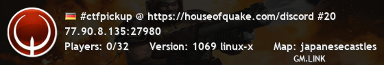 #ctfpickup @ https://houseofquake.com/discord #20