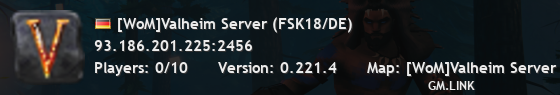 [WoM]Valheim Server (FSK18/DE)