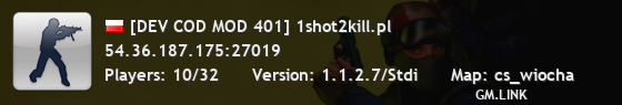 [DEV COD MOD 401] 1shot2kill.pl