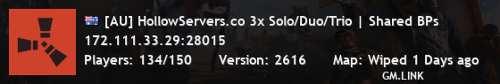 [AU] HollowServers.co 3x Solo/Duo/Trio | Shared BPs