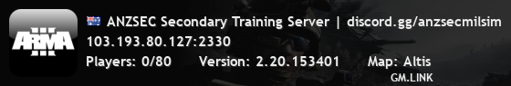 ANZSEC Secondary Training Server | discord.gg/anzsecmilsim